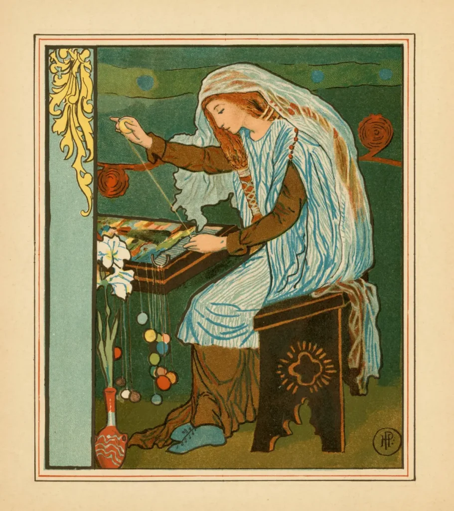 the lady of shallot by Howard Pyle