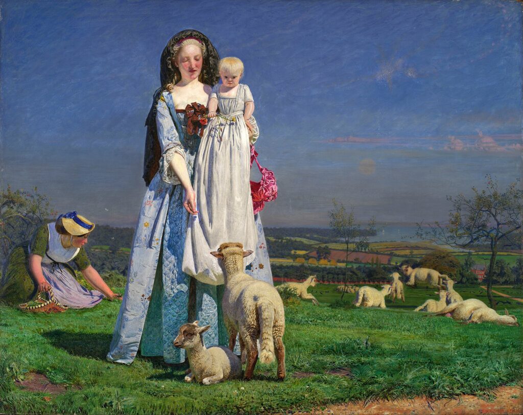 Ford Madox Brown   Pretty Baa Lambs   Google Art Project 1