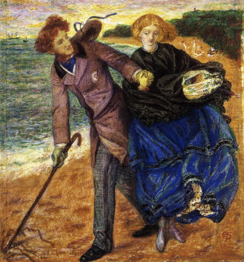 Writing on the Sand, Rossetti